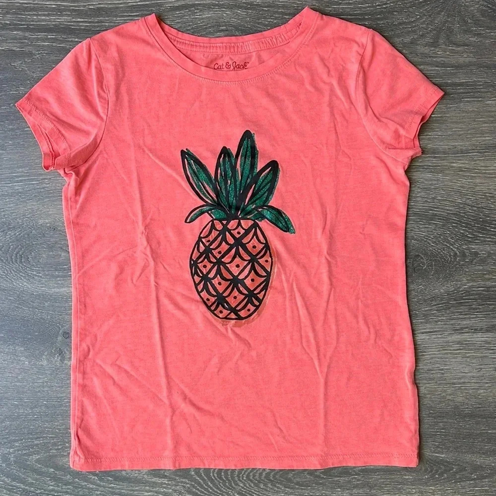 Cat & Jack Pineapple T-shirt, pink